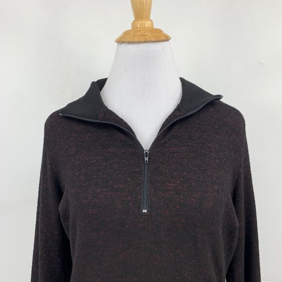 Cabi Dress Womens XXS 2XS Black Plum Cuddle Snap Pockets Long Sleeve Sweater - Picture 3 of 14